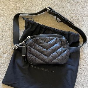Mackage Jayme Puffer Black Belt Bag